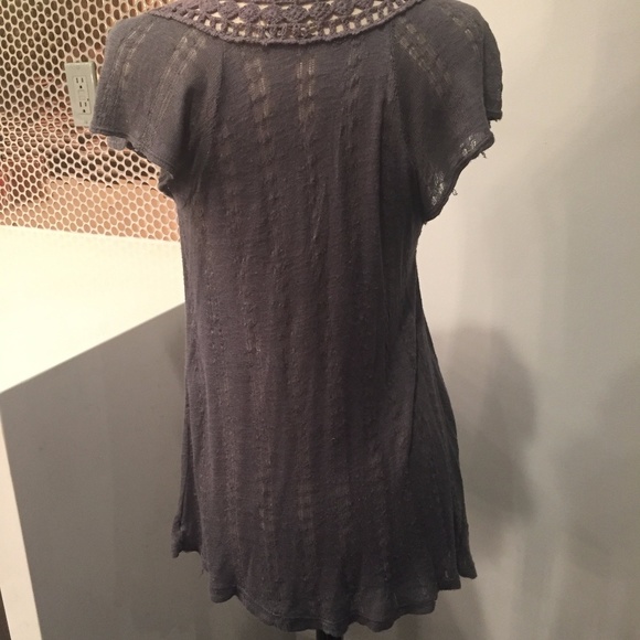 Blue Knit Robin K Top, Size: L - Picture 3 of 8